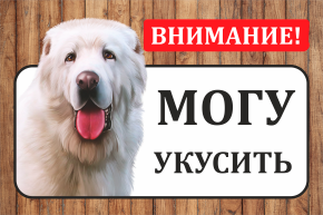 Табличка Могу укусить